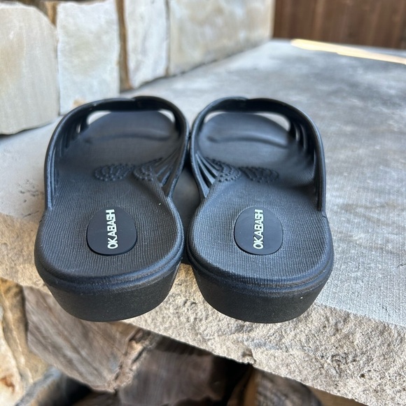 Okabashi Venice slide black strap sandal Sz-7. D - Picture 4 of 12